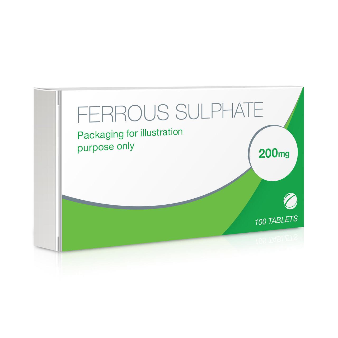 Ferrous Sulphate 200mg 100 Tablets Image 1