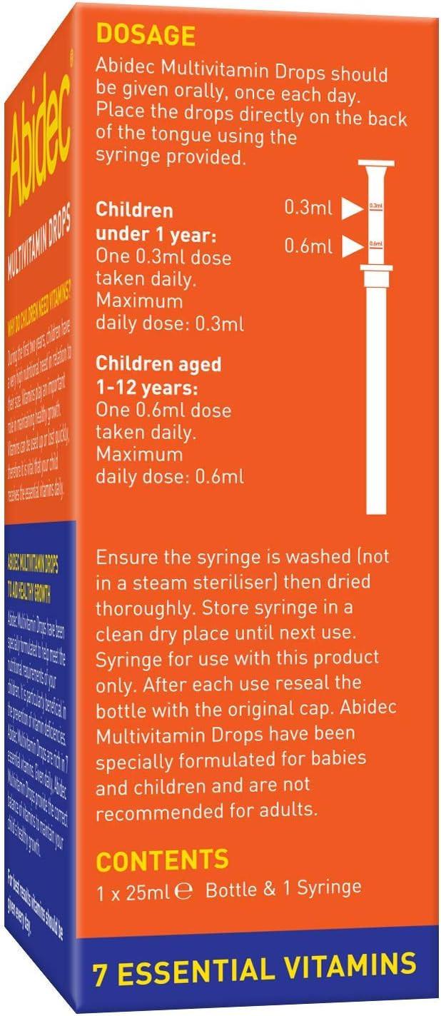 Abidec Multivitamin Drops for Babies and Children 25ml Image https://cdn11.bigcommerce.com/s-g585yu857h/images/stencil/1280w/products/2275/38074/71kffWt0xiL._AC_SL1445___46915.1787330176.jpg1