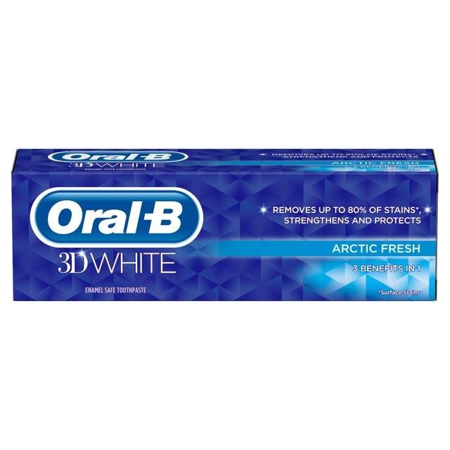 Oral-B 3D White Arctic Fresh Toothpaste 75ml Image 1