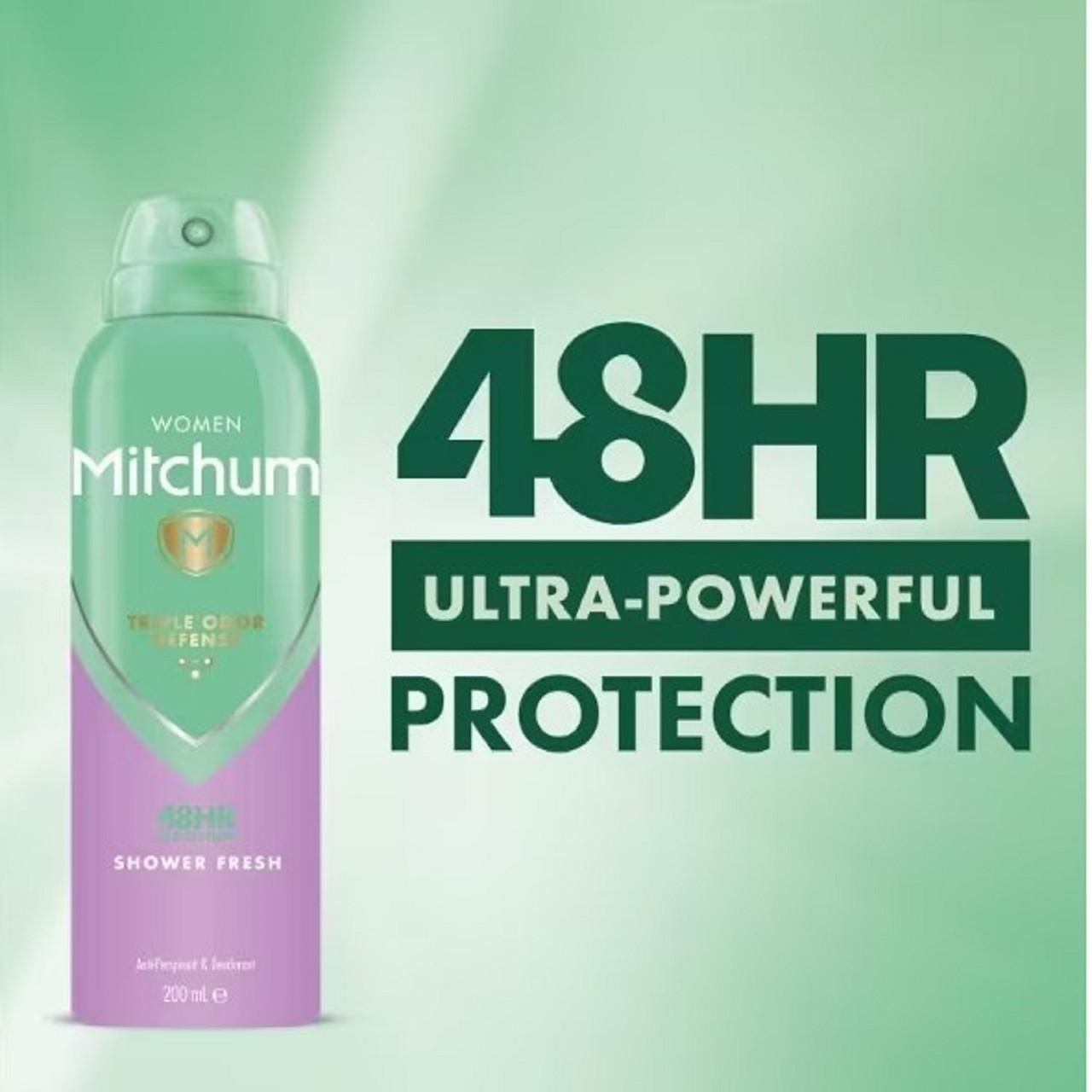 Mitchum Women Triple Odor Defense Anti-Perspirant & Deodorant Shower Fresh 200ml Image https://cdn11.bigcommerce.com/s-g585yu857h/images/stencil/1280w/products/2308/3746/Mitchum-Women-Triple-Odor-Defense-Anti-Perspirant-%26-Deodorant-Shower-Fresh__93210__54058.1781189267.jpg1