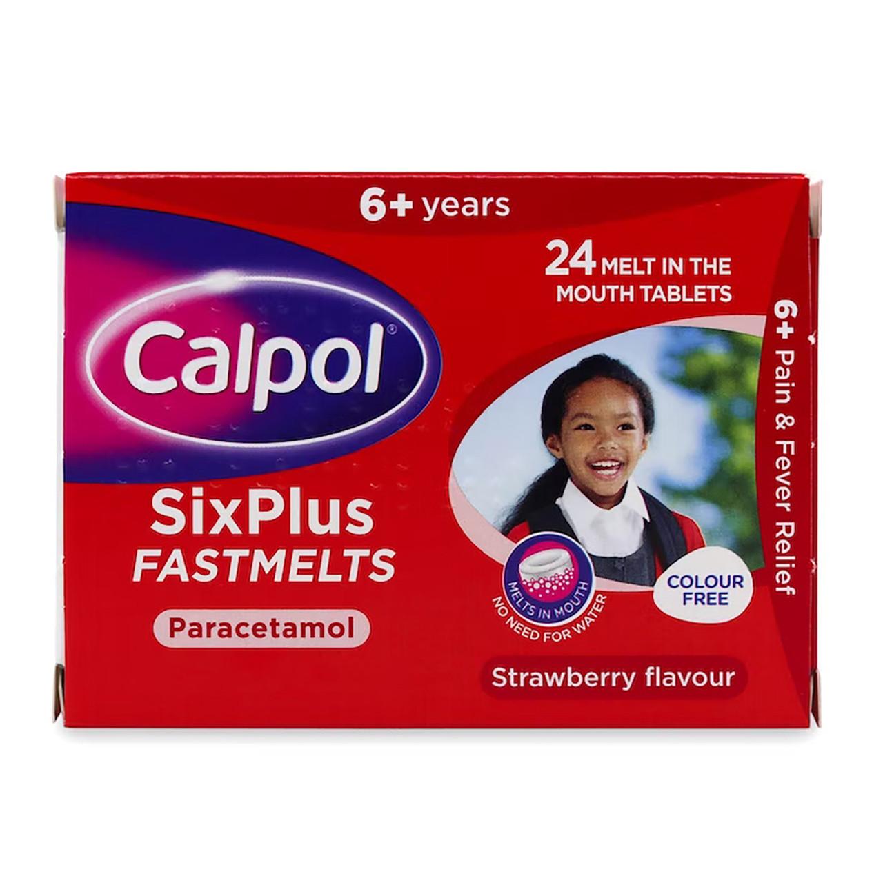 Calpol SixPlus Fastmelts Paracetamol 24 Pack Image 1