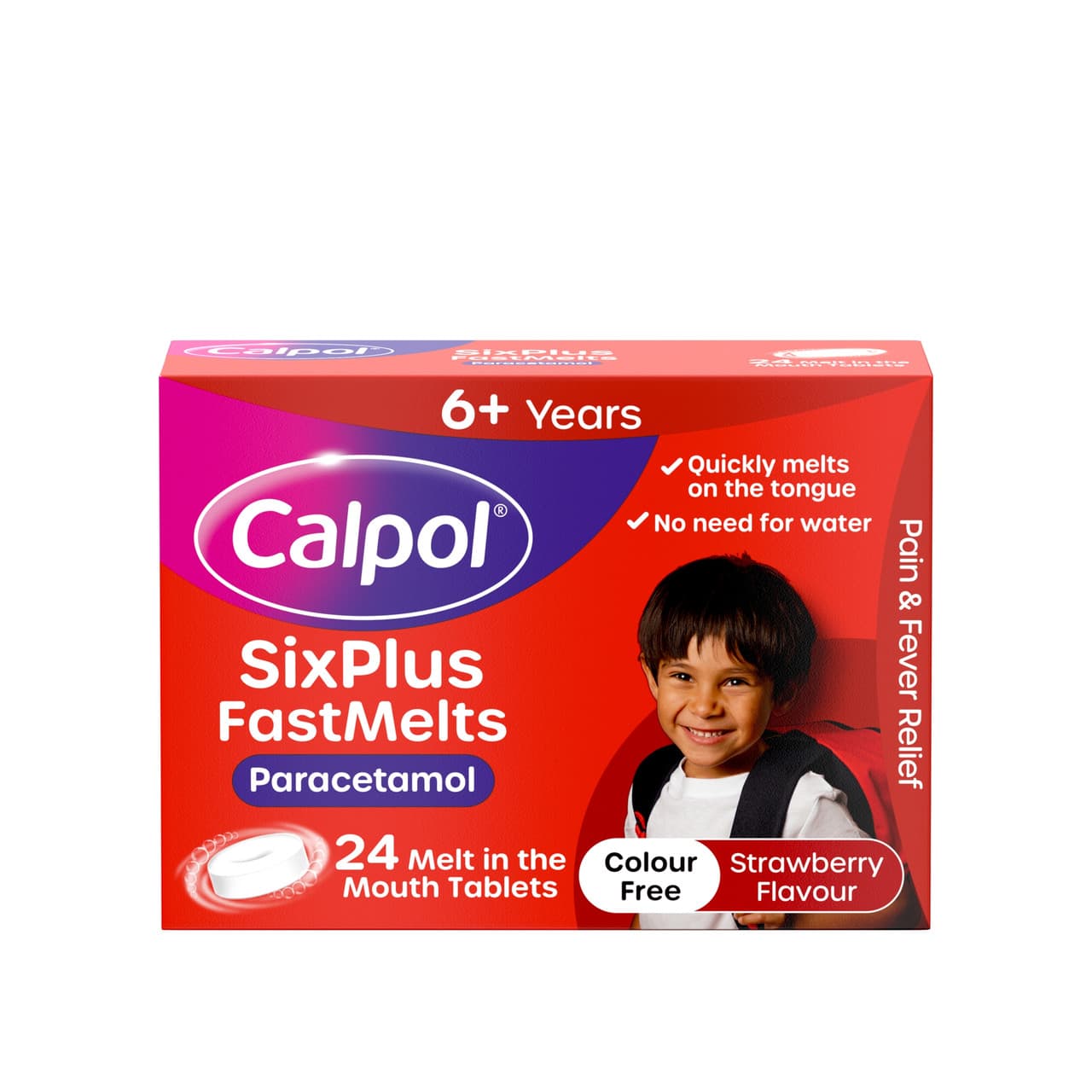Calpol SixPlus Fastmelts Paracetamol 24 Pack Image 1