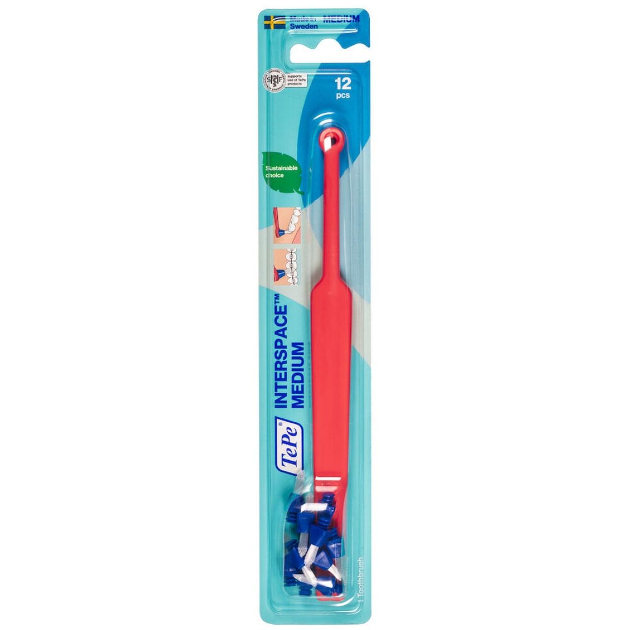TePe Interspace Medium Toothbrush + Heads 1 Pack Image 1