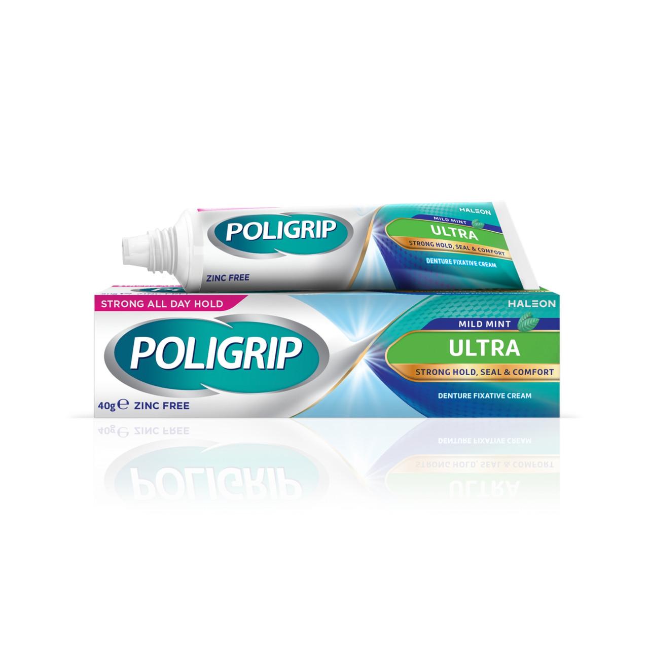 Poligrip Ultra Denture Fixative Cream 40g Image 1