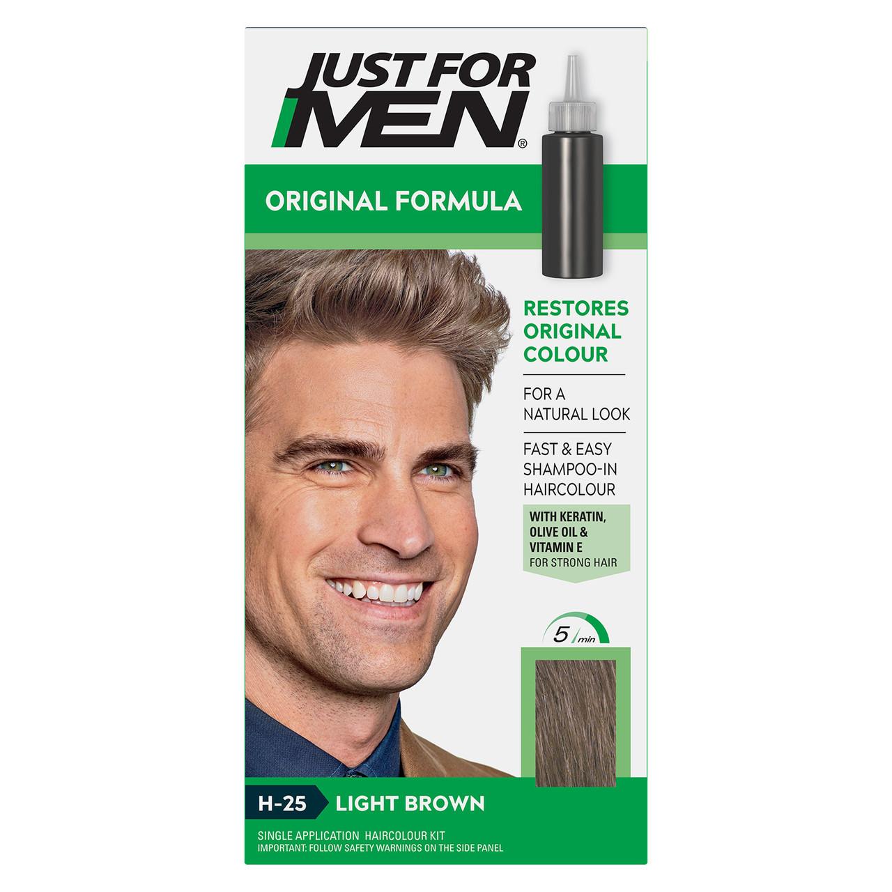 Just For Men Original Formula Light Brown Hair Dye H-25 Image 1
