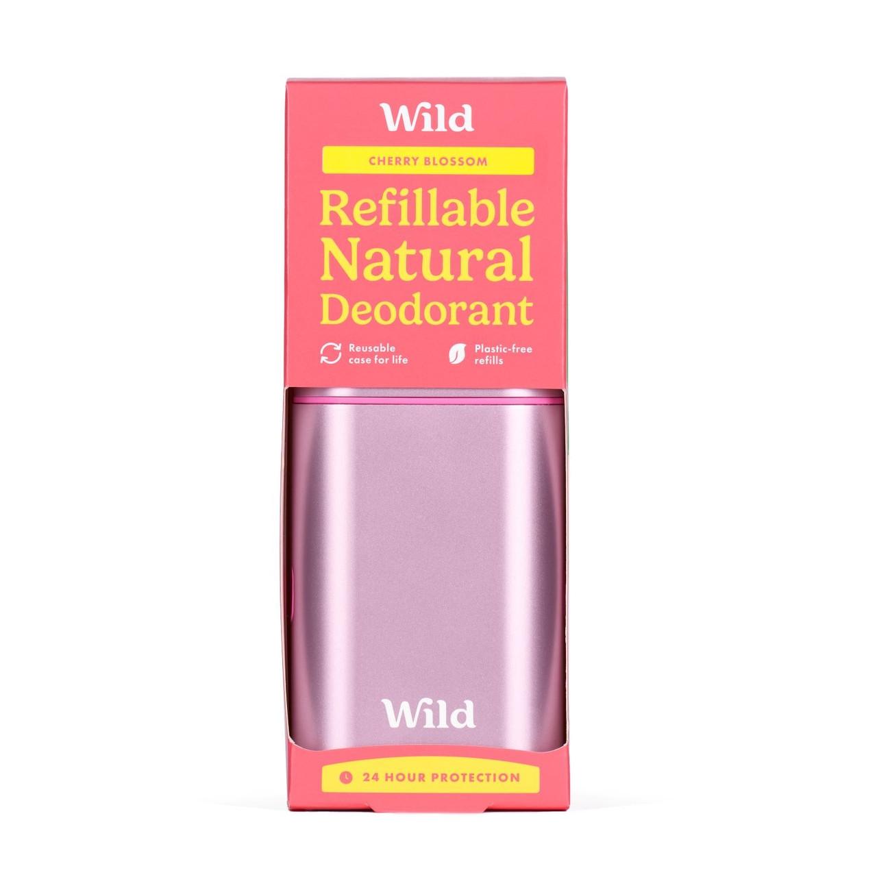 Wild Cherry Blossom Deodorant with Pink Case Starter Pack Image 1