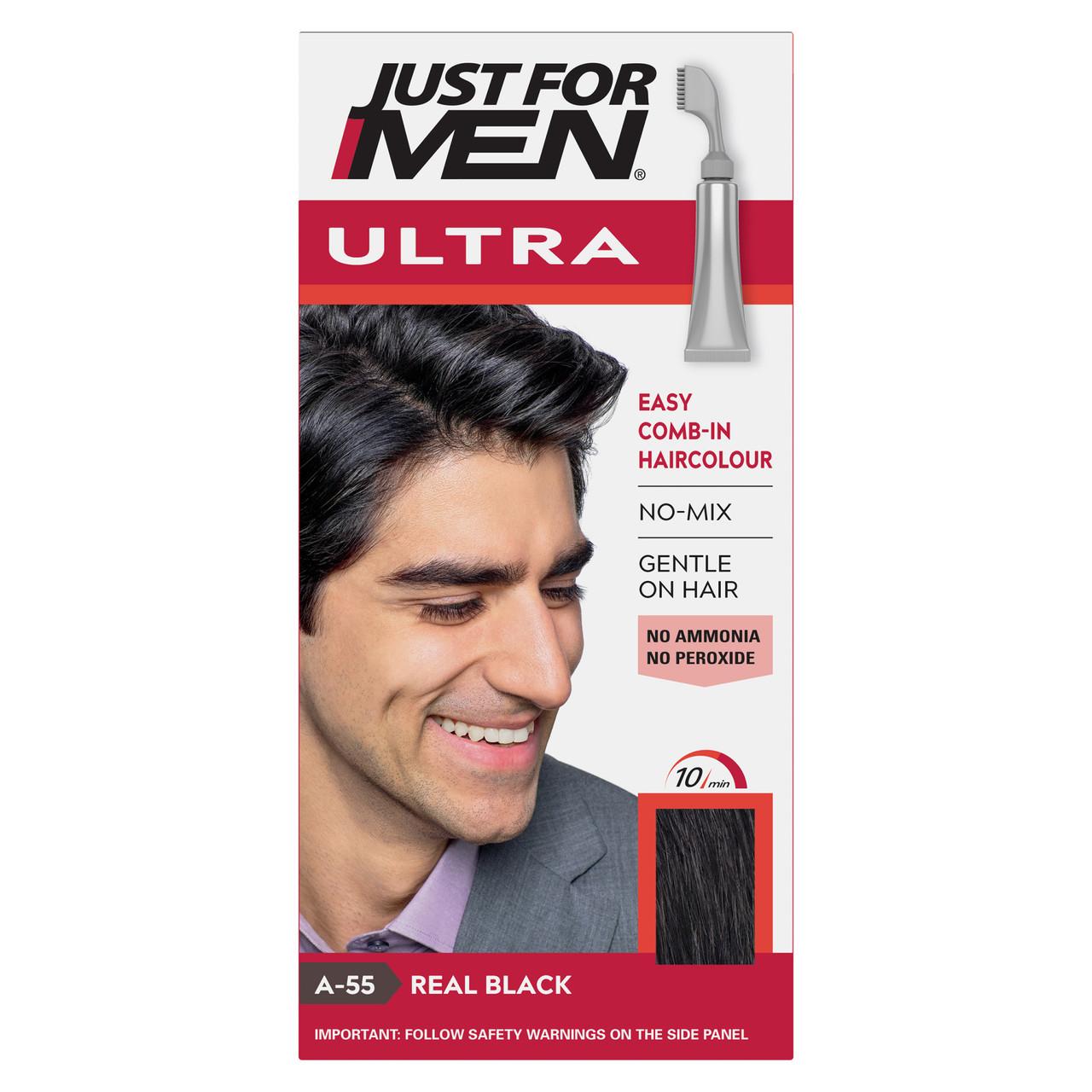 Just For Men Ultra Hair Dye Real Black A-55 Image 1