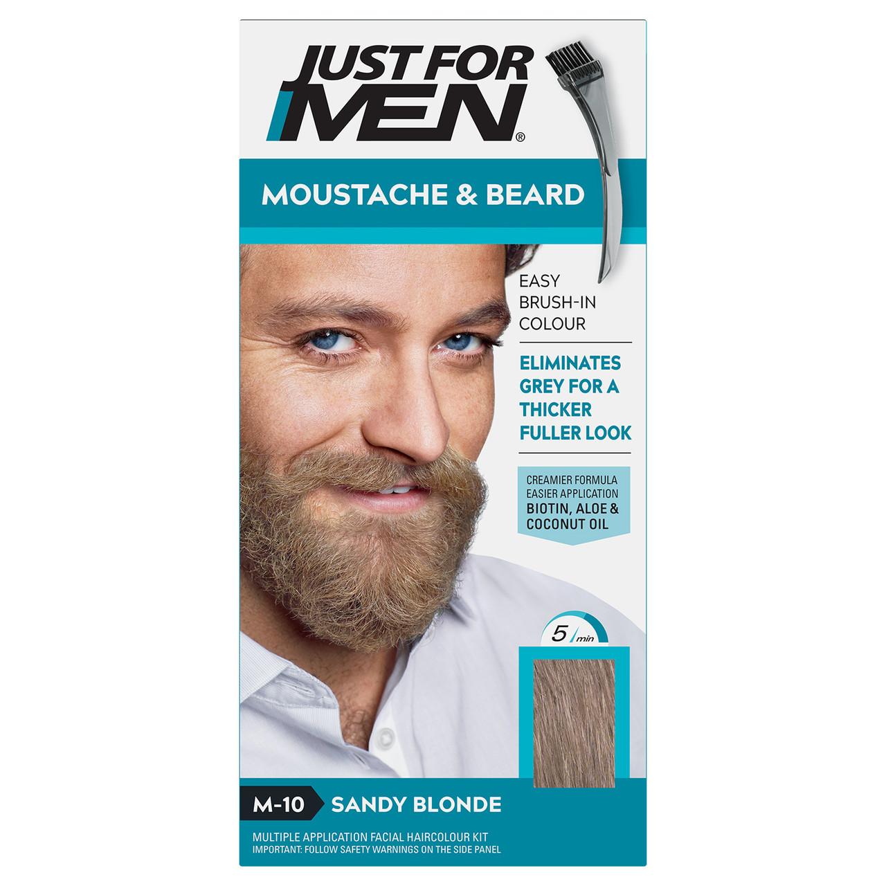 Just For Men Moustache & Beard Sandy Blonde Hair Dye M-10 Image 1