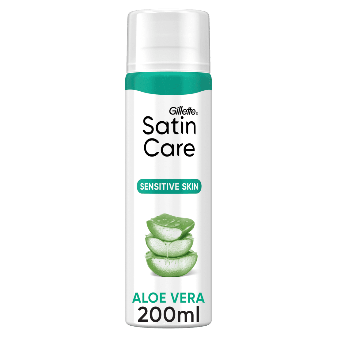 Gillette Satin Care Shave Gel Sensitive 200ml Image 1