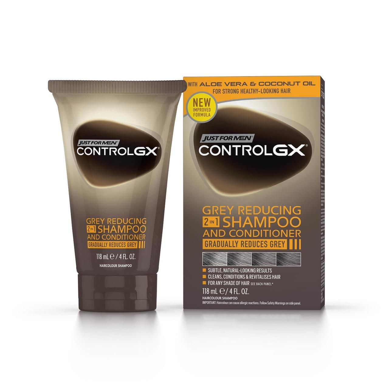 Just For Men Control GX Grey Reducing Shampoo and Conditioner 118ml Image 1