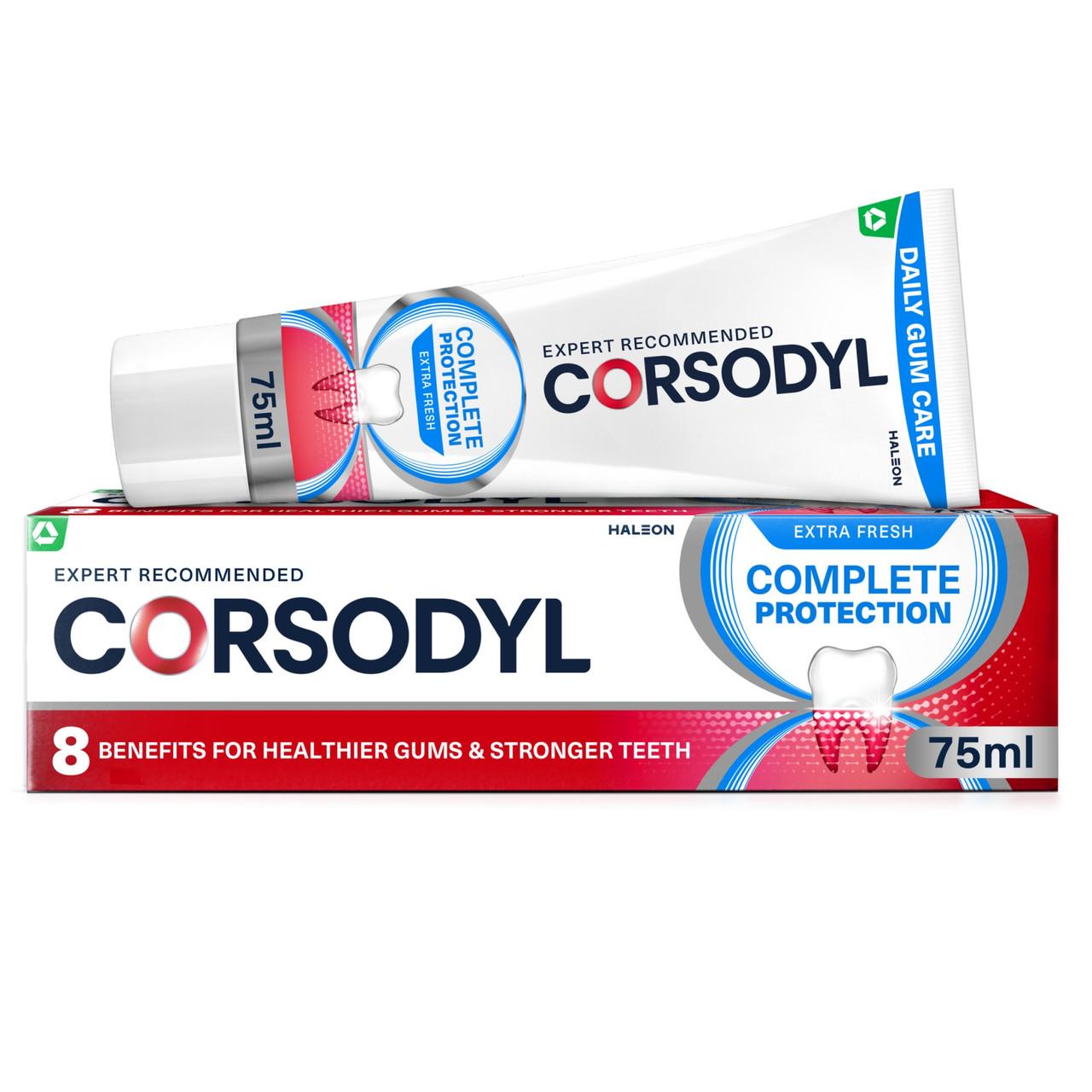 Corsodyl Daily Complete Protection Toothpaste Extra Fresh 75ml Image 1