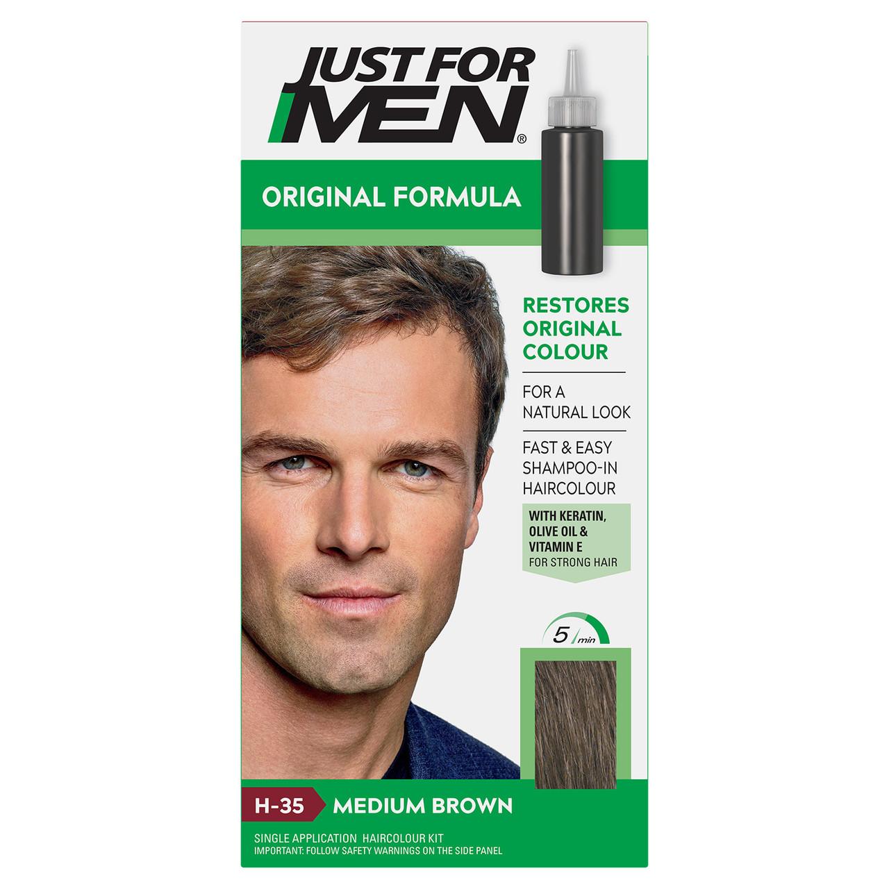 Just For Men Original Formula Medium Brown Hair Dye H-35 Image 1