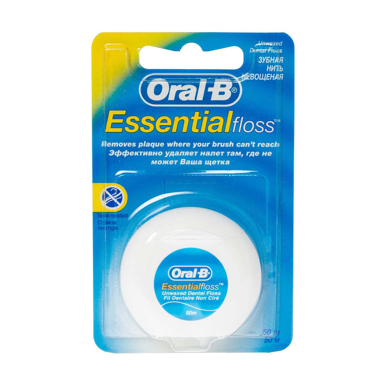 Oral-B Essential Unwaxed Dental Floss 50m Image 1