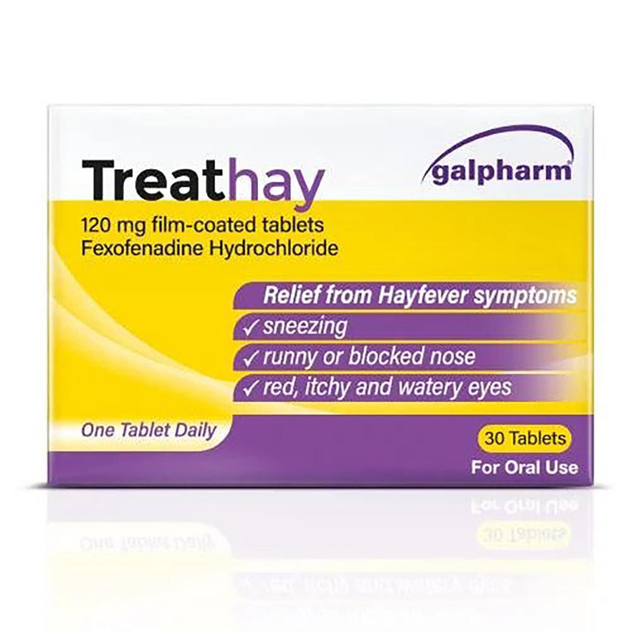 Treathay Fexofenadine 120mg 30 Tablets Image 1