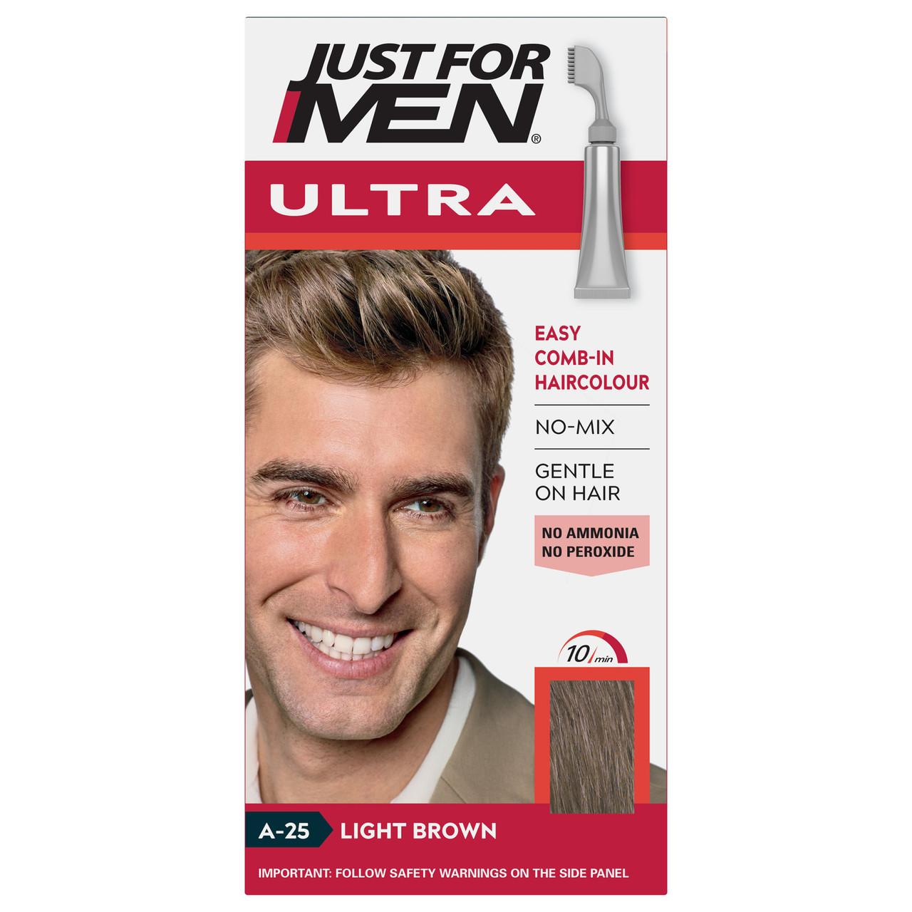 Just For Men Ultra Hair Dye Light Brown A-25 Image 1