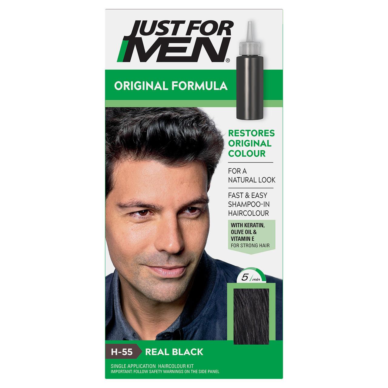 Just For Men Original Formula Real Black Hair Dye H-55 Image 1
