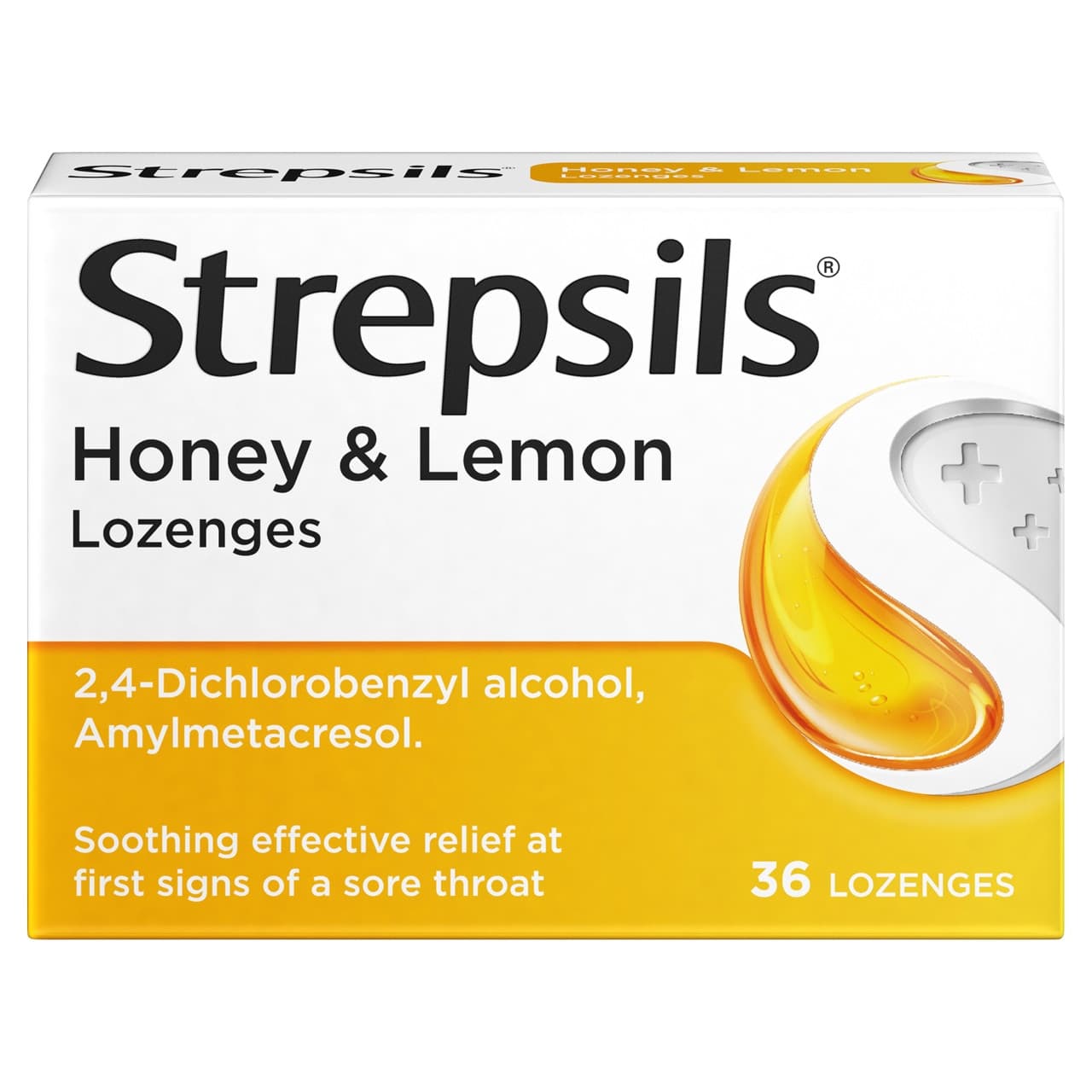 Strepsils Honey & Lemon Lozenges 36 Pack Image 1