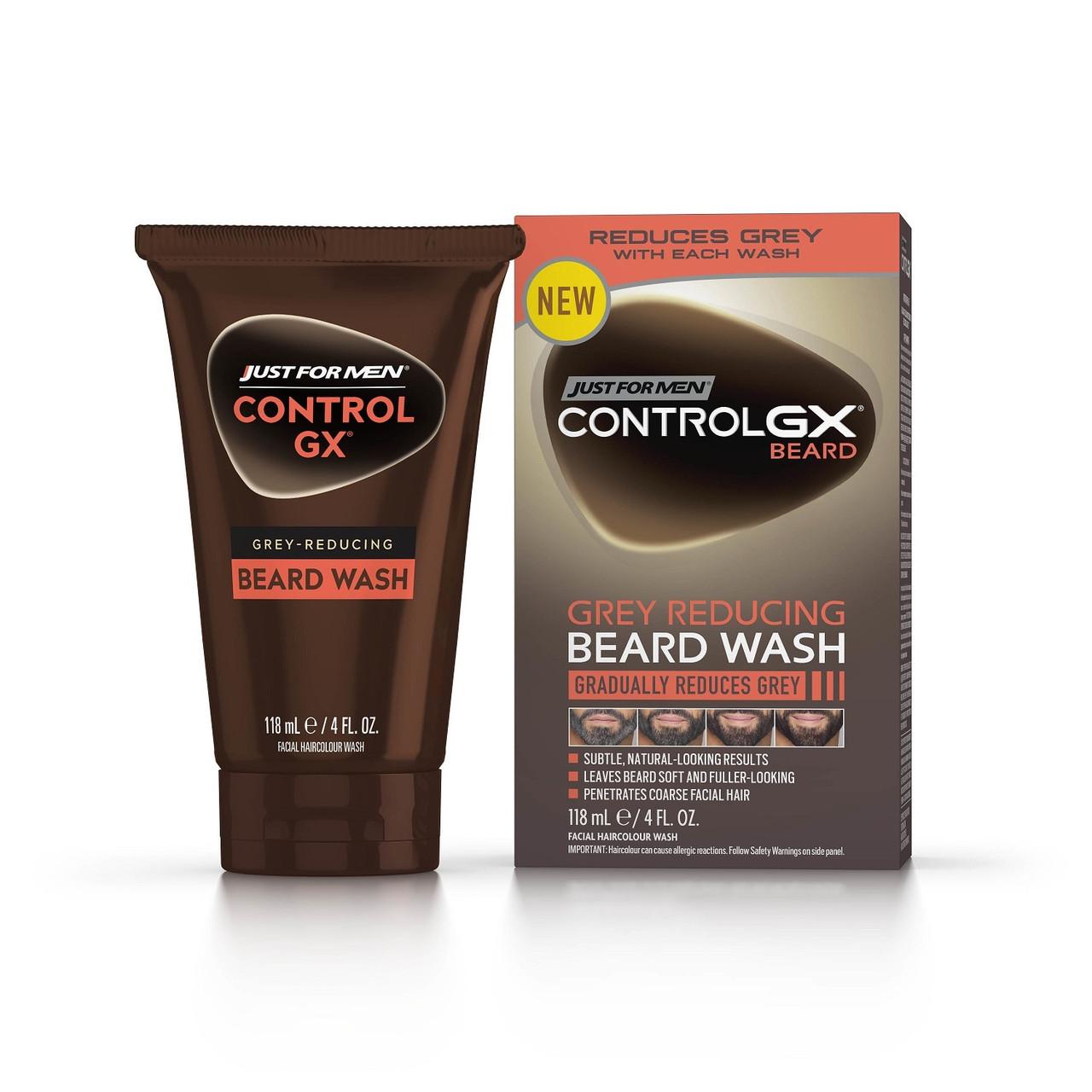 Just for Men Control GX Grey Reducing Beard Wash 118ml Image 1