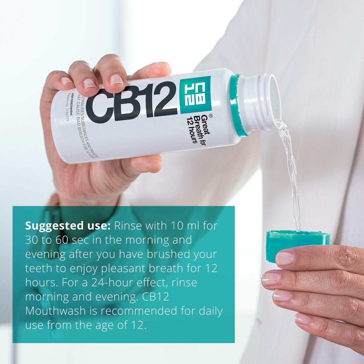 CB12 Mild Mint-Menthol Mouthwash 1 Litre Image https://cdn11.bigcommerce.com/s-g585yu857h/images/stencil/1280w/products/2649/16937/5060035248148_4__49030.1781189606.jpg1