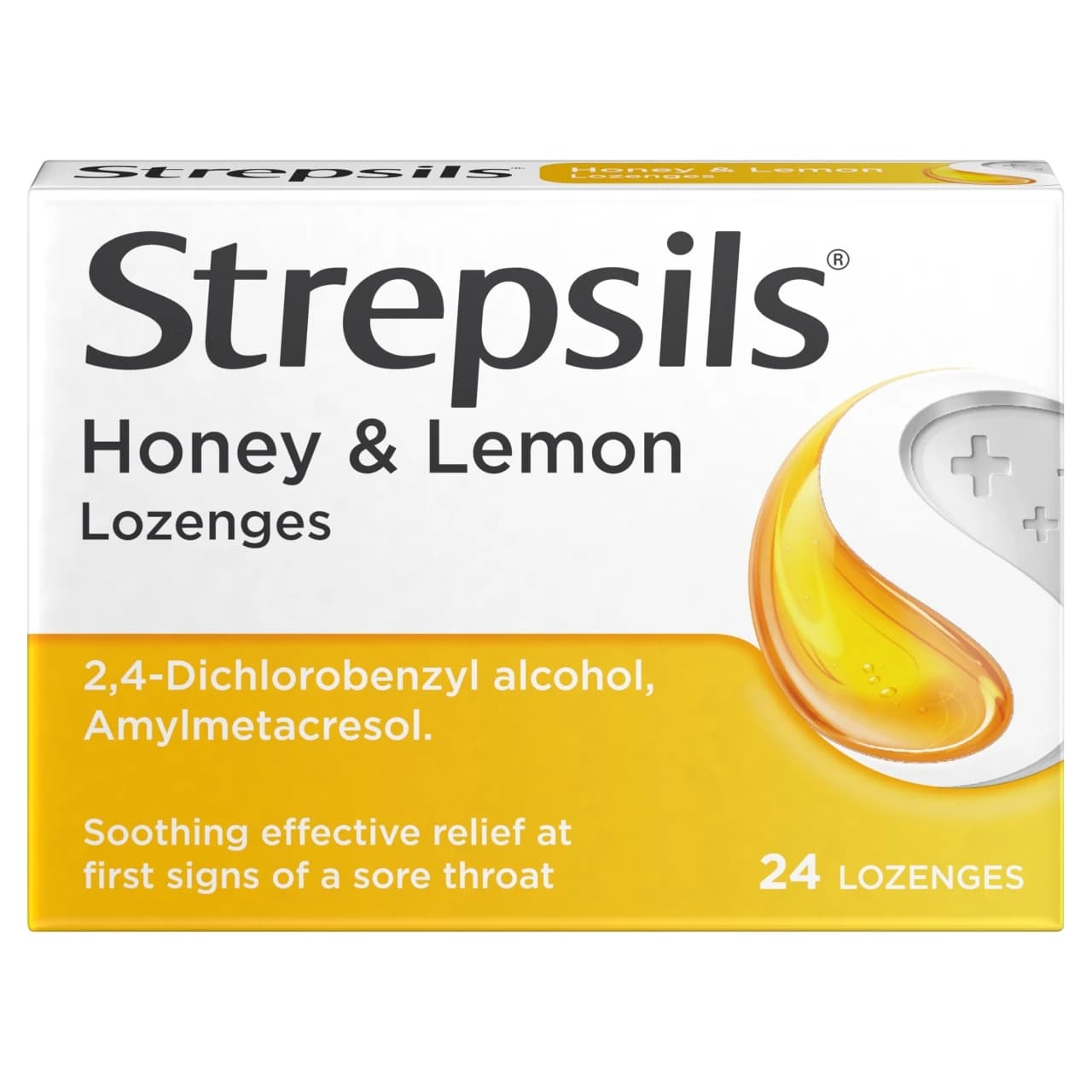 Strepsils Honey & Lemon Lozenges 24 Pack Image 1