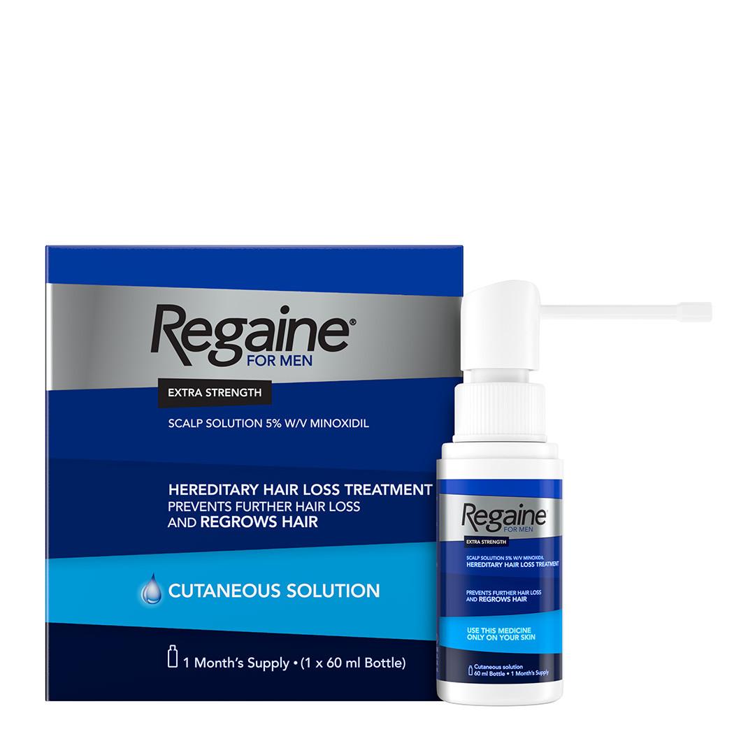 Regaine For Men Extra Strength Solution - 1 Month Supply 60ml Bottle Image 1