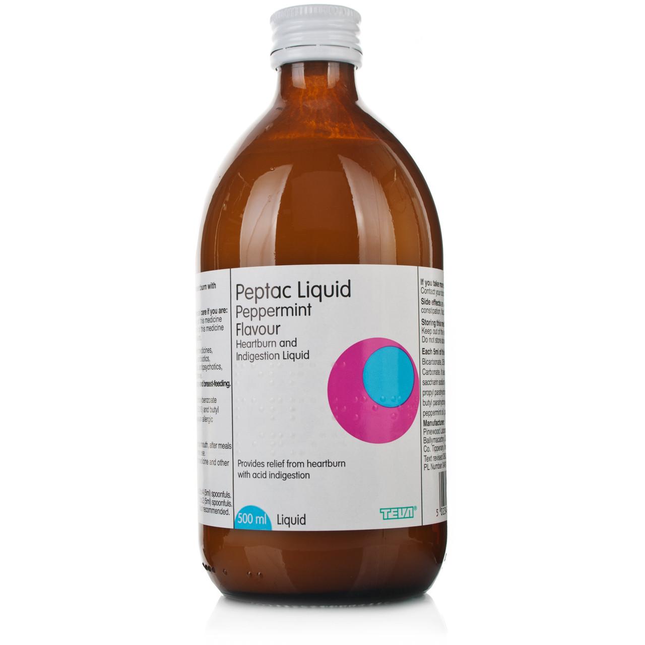 Peptac Peppermint Liquid 500ml Image 1