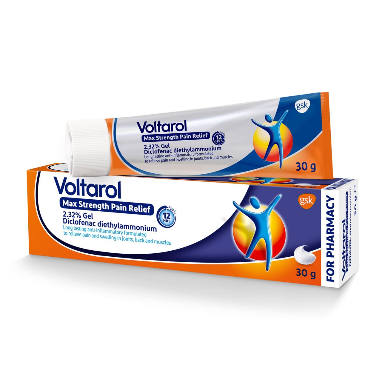 Voltarol Joint & Back Pain Relief Gel 2.32% 30g Image 1