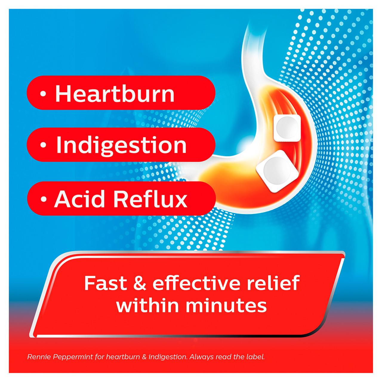 Rennie Peppermint Heartburn & Indigestion Relief 72 Tablets Image https://cdn11.bigcommerce.com/s-g585yu857h/images/stencil/1280w/products/2699/4626/Rennie-Peppermint-Heartburn-%26-Indigestion-Relief__10035__27658.1781189615.jpg1