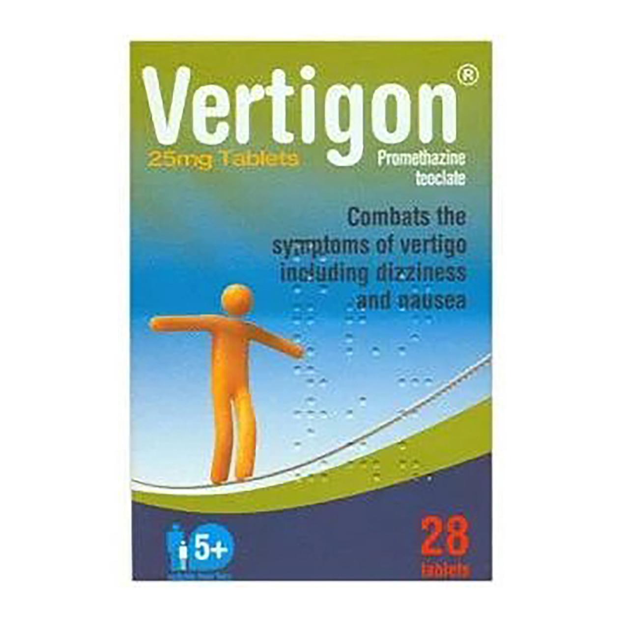 Vertigon 25mg 28 Tablets Image 1