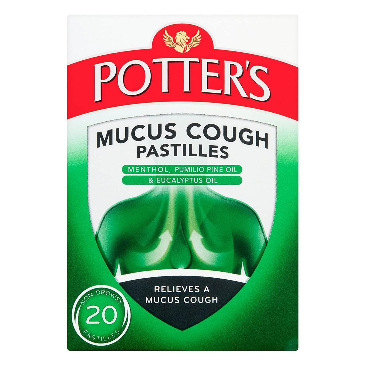 Potters Mucus Cough Pastilles 20 Pack Image 1