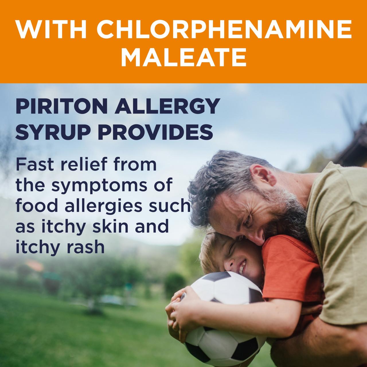 Piriton Hayfever & Allergy Relief Syrup for Children 150ml Image https://cdn11.bigcommerce.com/s-g585yu857h/images/stencil/1280w/products/2735/23481/5000198522501_T63__41748.1763116833.jpg1