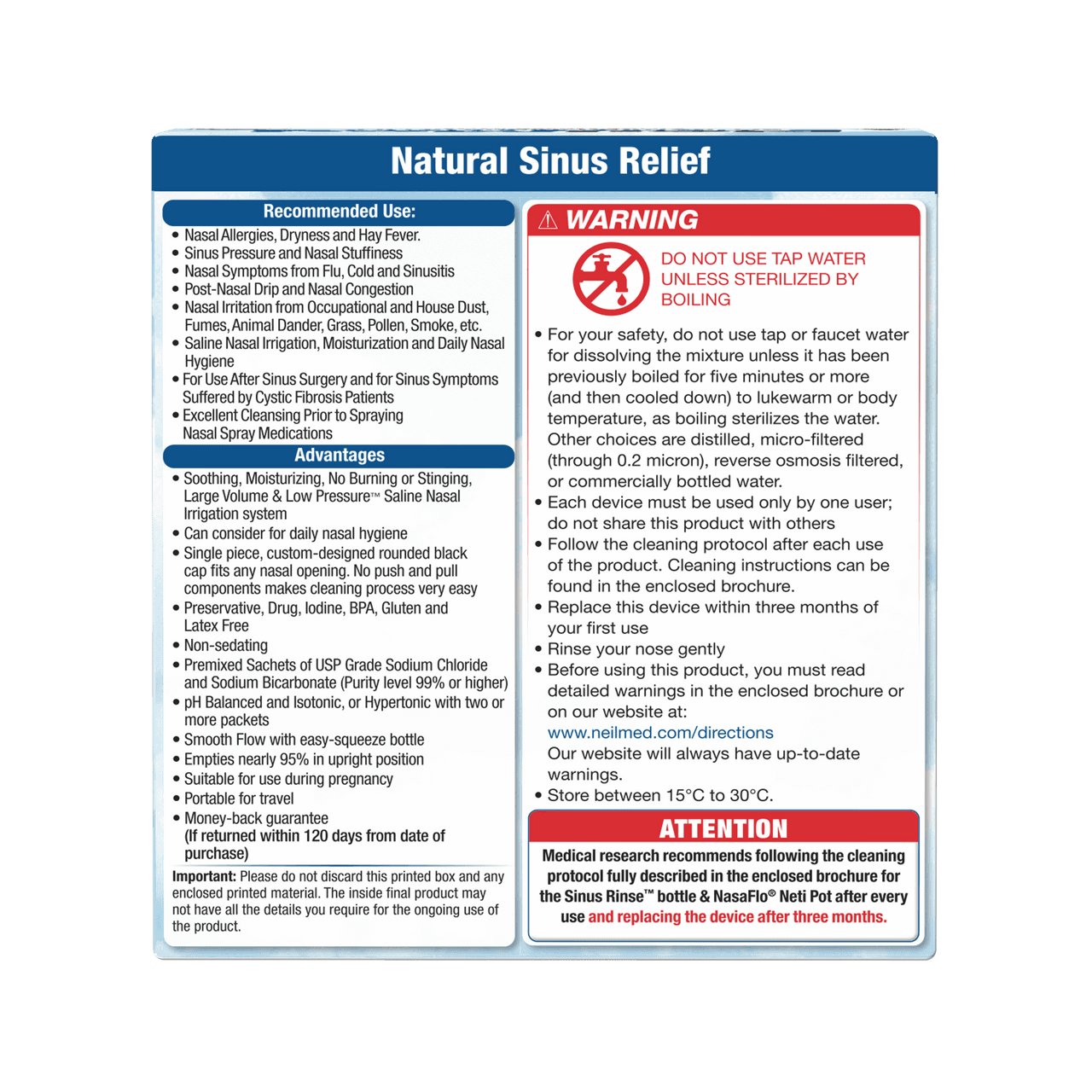 Neilmed Sinus Rinse Complete Kit Premixed Sachets 60 ct Image https://cdn11.bigcommerce.com/s-g585yu857h/images/stencil/1280w/products/2759/17797/2101-ENU-INT-Rev53-Back__07245.1755703794.png1