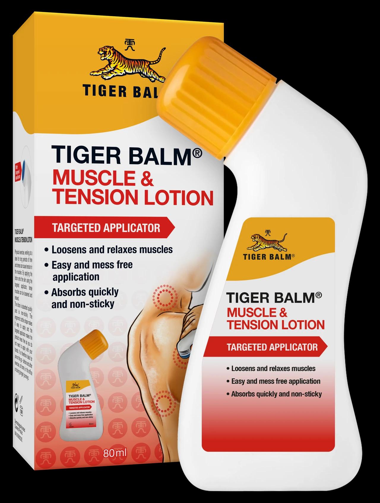 Tiger Balm Muscle & Tension Lotion 80ml Image 1