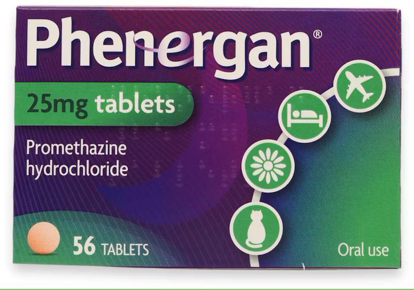 Phenergan Tablets 25mg 56 x 25mg Tablets Image 1