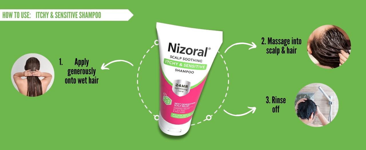 Nizoral Scalp Soothing Itchy & Sensitive Shampoo 200ml Image https://cdn11.bigcommerce.com/s-g585yu857h/images/stencil/1280w/products/2855/19398/3._NIZORAL_ITCHY_SENSITIVE_SHAMPOO_HOW_TO_USE___54827.1759155435.jpg1