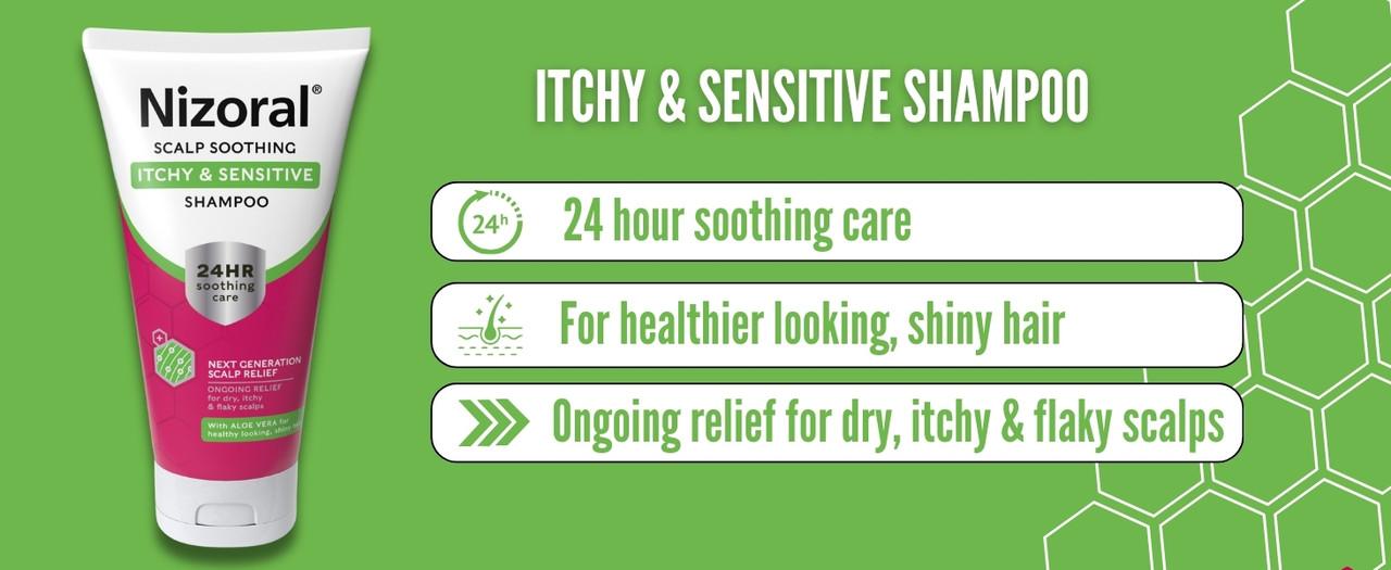 Nizoral Scalp Soothing Itchy & Sensitive Shampoo 200ml Image https://cdn11.bigcommerce.com/s-g585yu857h/images/stencil/1280w/products/2855/19399/2_NIZORAL_ITCHY_SENSITIVE_SHAMPOO_SHOUT_OUTS_IMAGE__97914.1759155435.jpg1