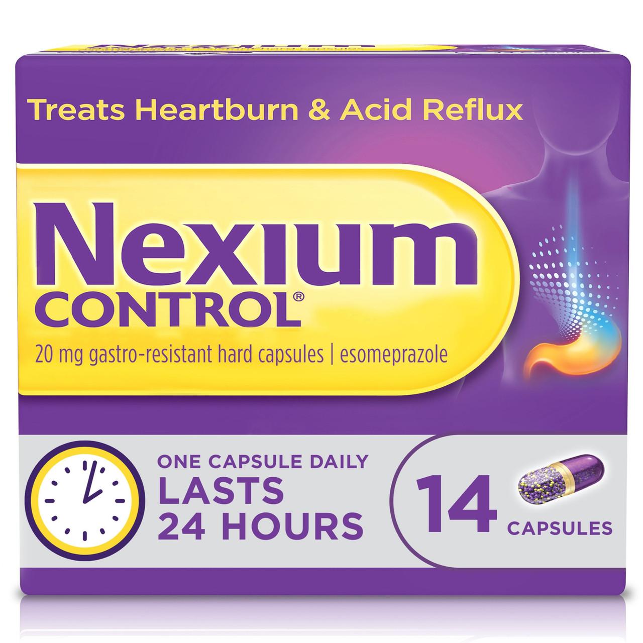 Nexium Control 20mg Compact 14 Capsules Image 1