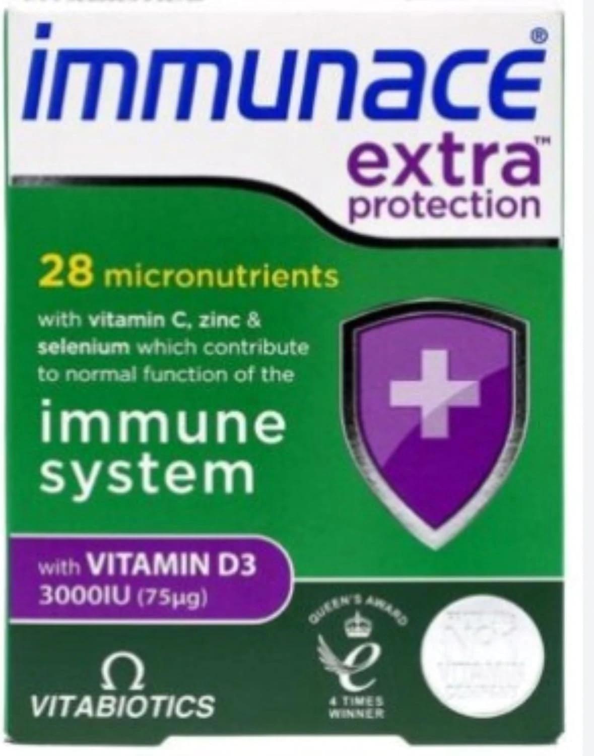 Vitabiotics Immunace Extra 30 Tablets Image 1