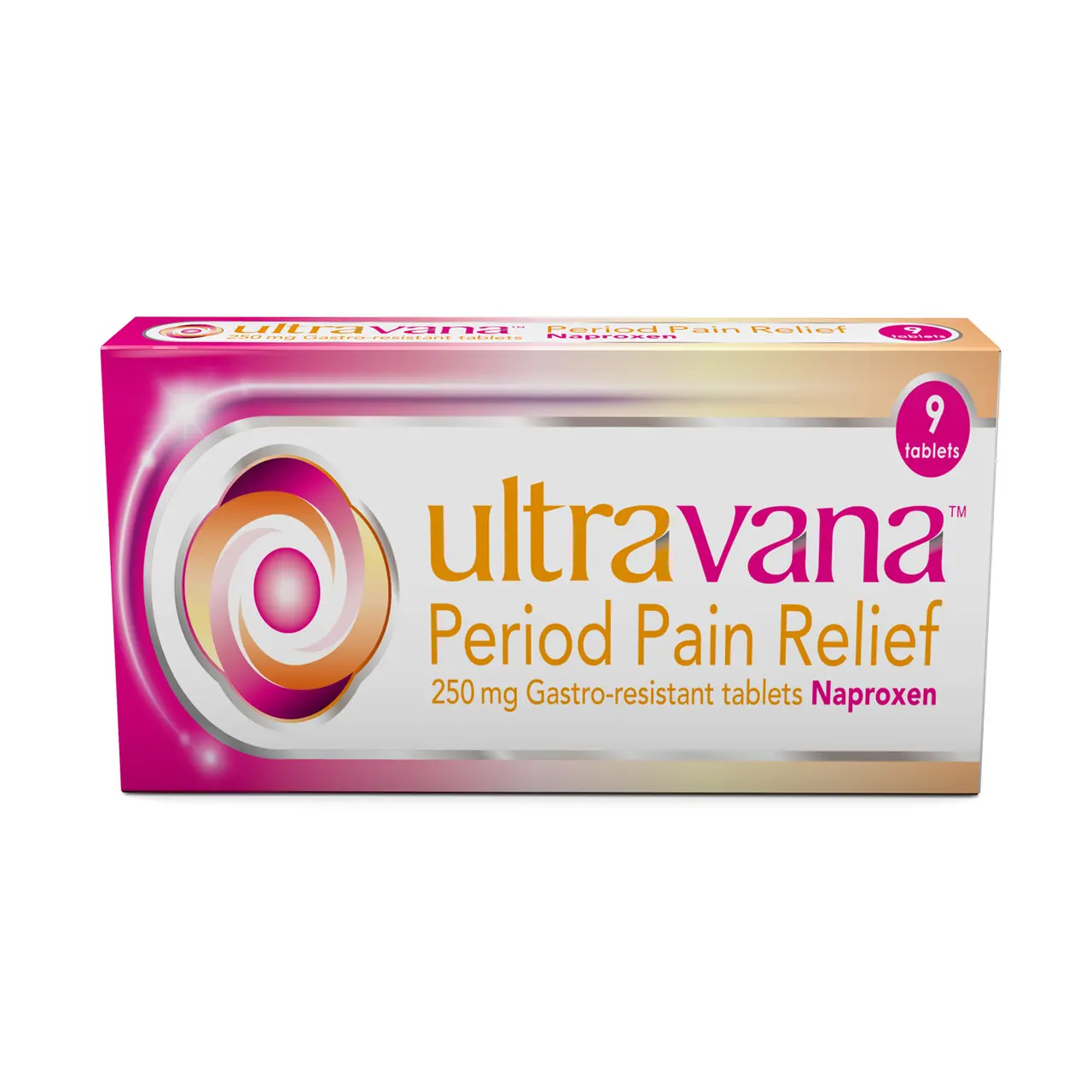 Ultravana Period Pain Relief 9 Tablets Image 1