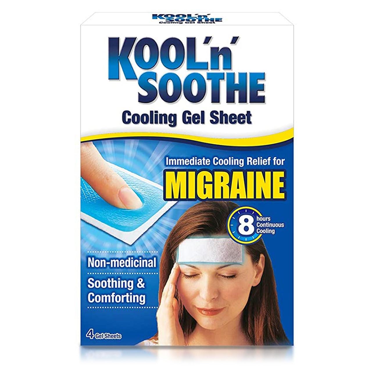 Kool N Soothe Migraine Cooling Pads 4 Pack Image 1