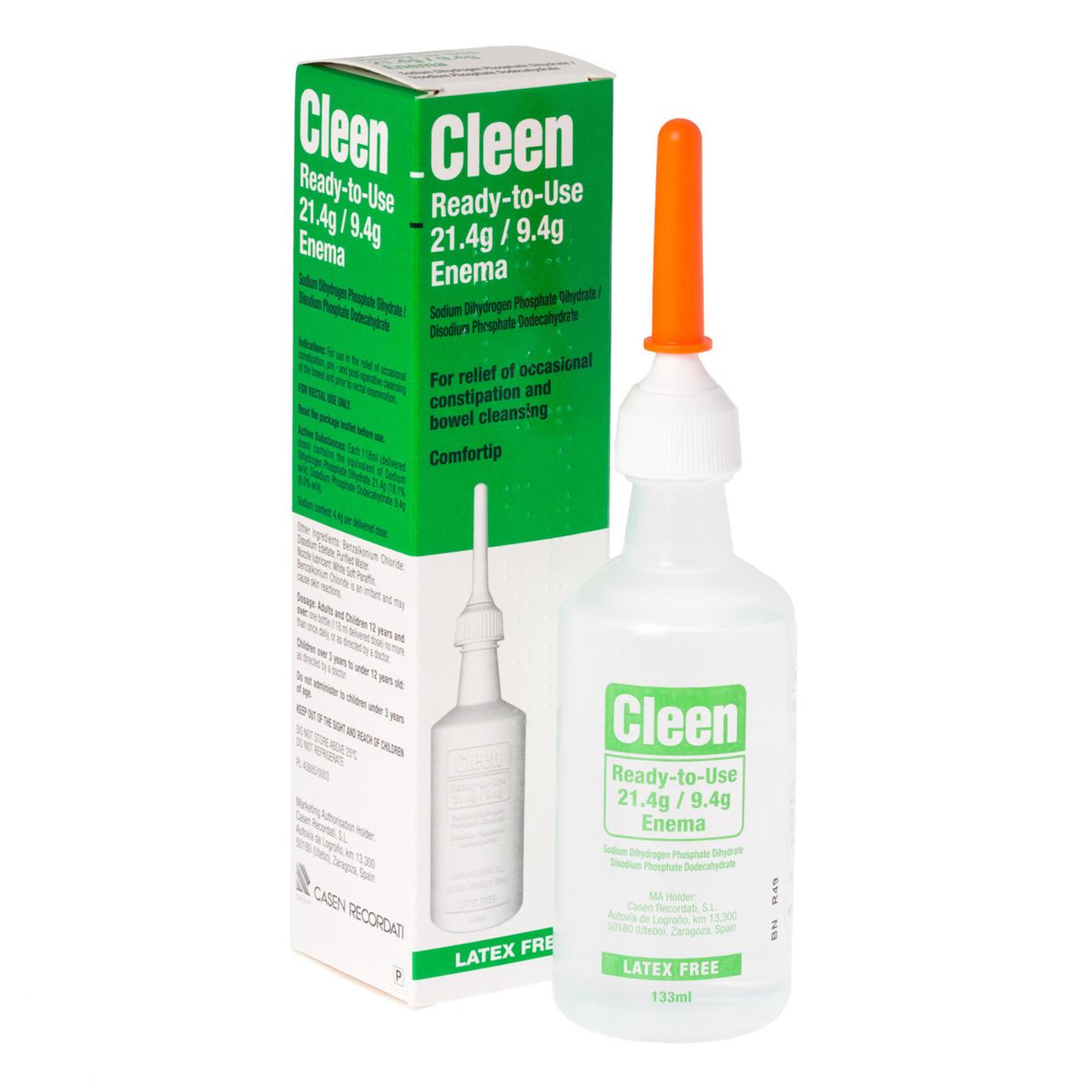 Cleen Ready To Use Enema Kit (Sodium Phosphate) 133ml Image https://cdn11.bigcommerce.com/s-g585yu857h/images/stencil/1280w/products/2919/5088/Cleen-Ready-To-Use-Enema---Triple-Pack__13351__12095.1781189675.jpg1