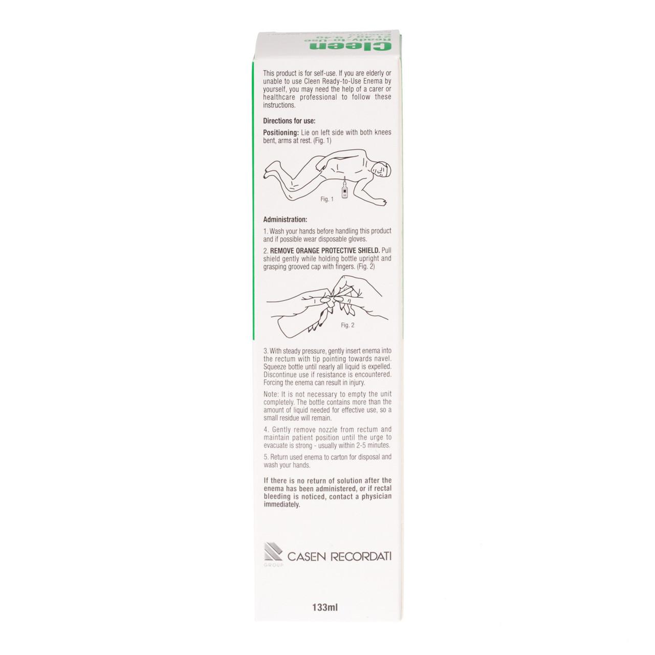 Cleen Ready To Use Enema Kit (Sodium Phosphate) 133ml Image https://cdn11.bigcommerce.com/s-g585yu857h/images/stencil/1280w/products/2919/5089/Cleen-Ready-To-Use-Enema---Triple-Pack__00329__12540.1740667909.jpg1