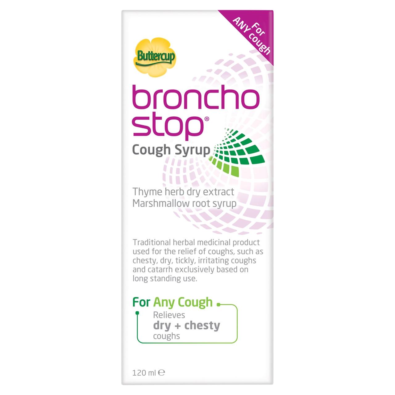 Buttercup Bronchostop Cough Syrup 120ml Image 1