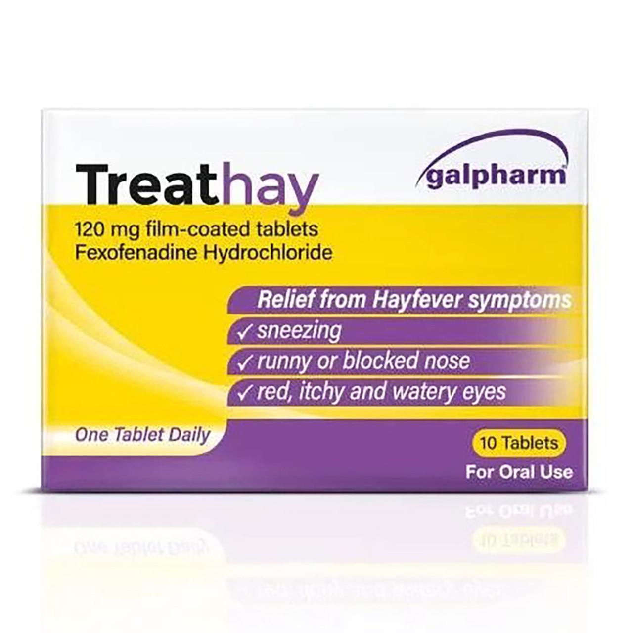 Treathay Fexofenadine 120mg 10 Tablets Image 1