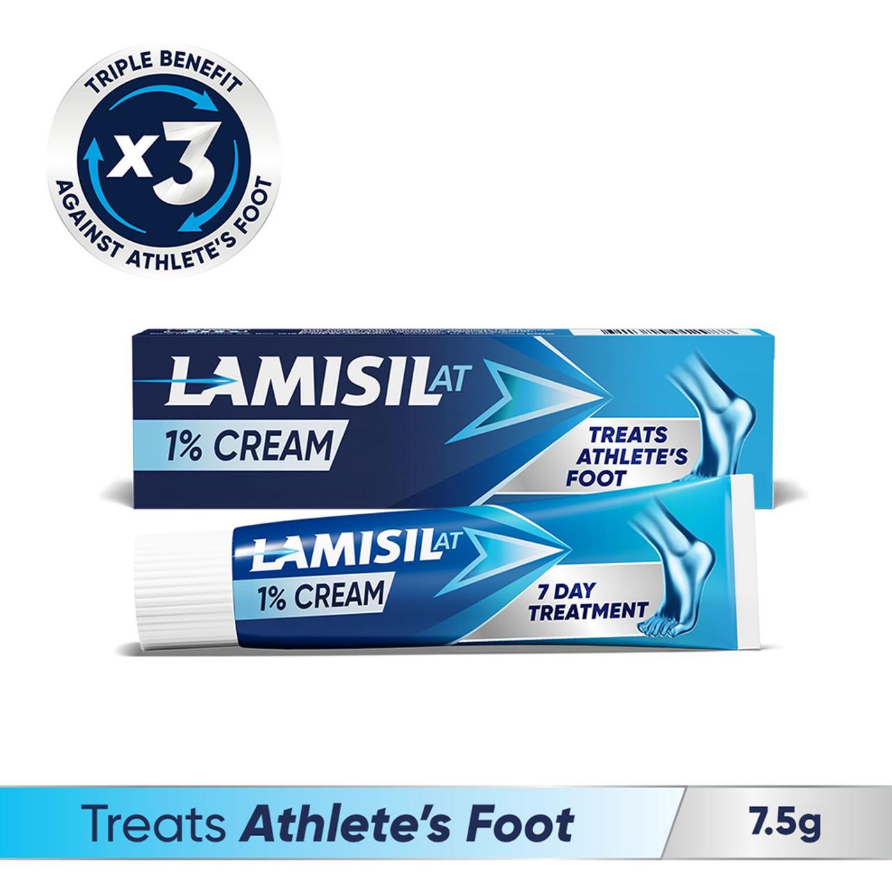 Lamisil AT 1% Athletes Foot Cream 7.5g Image 1
