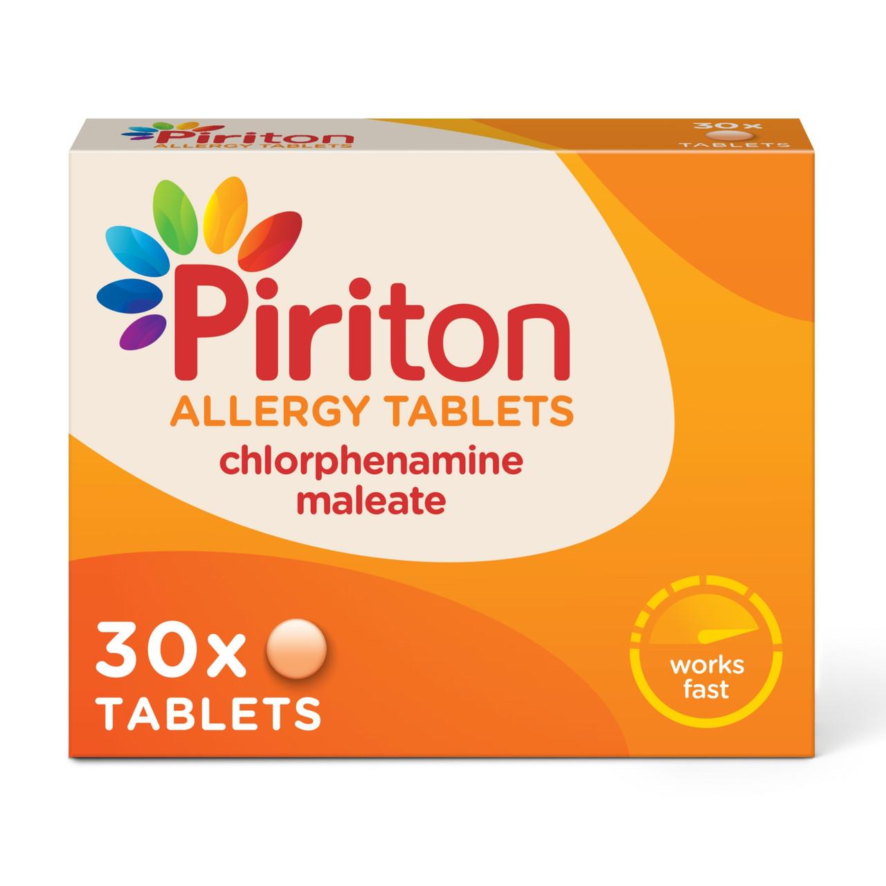 Piriton Hayfever & Allergy 30 Tablets Image 1