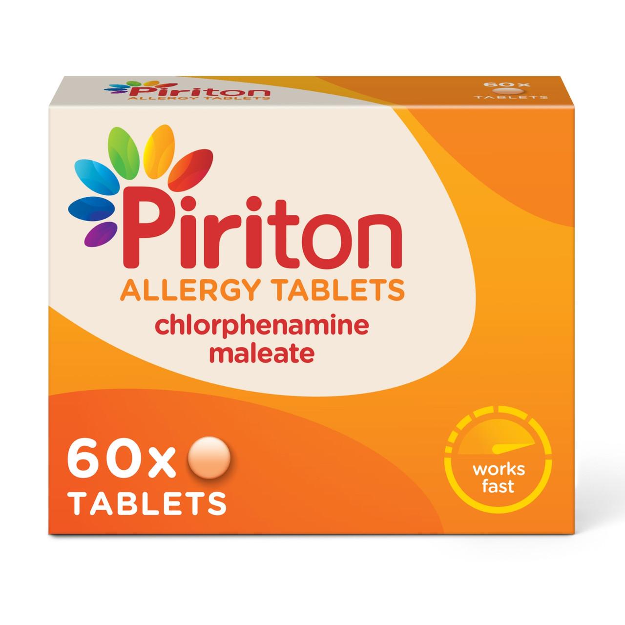 Piriton Allergy 60 Tablets Image 1