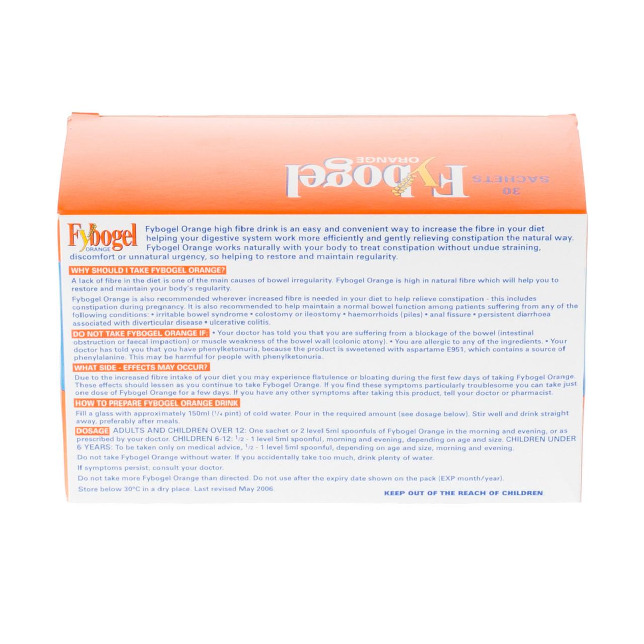 Fybogel Sachets (Orange) 30 Pack Image https://cdn11.bigcommerce.com/s-g585yu857h/images/stencil/1280w/products/2950/5154/Fybogel-Sachets-%28Orange%29__15846__98610.1740667910.jpg1