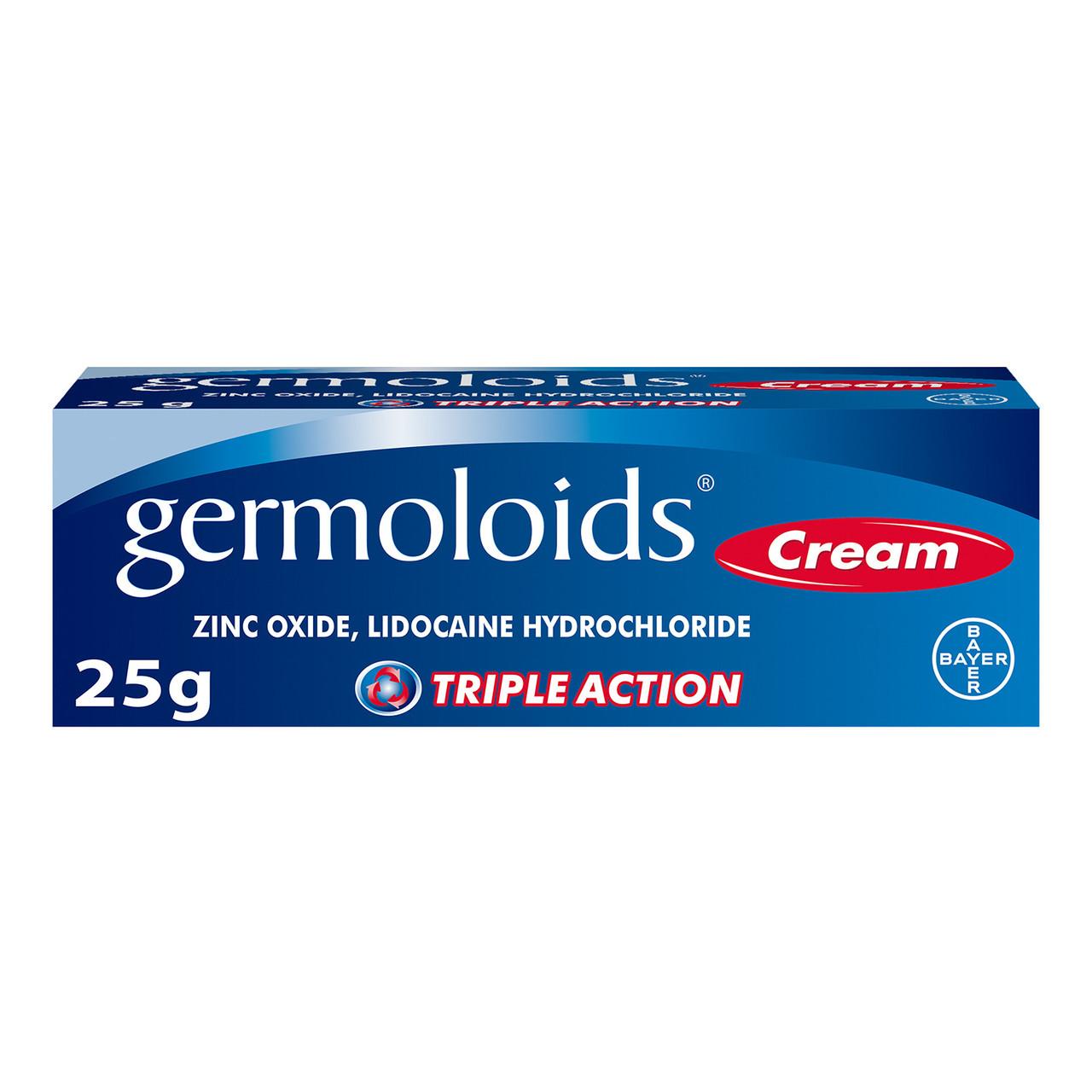 Germoloids Triple Action Haemorrhoids & Piles Cream 25g Image 1
