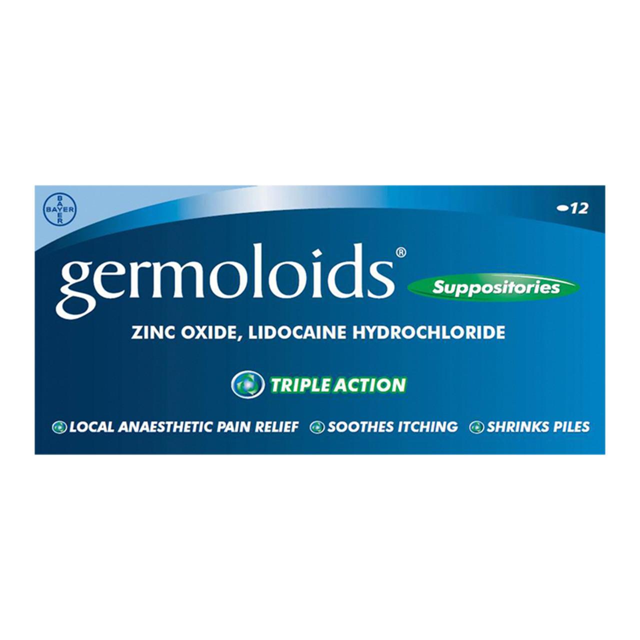 Germoloids Suppositories 12 Pack Image 1